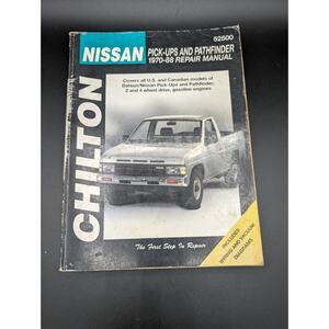 Chilton's Repair Manual Book Nissan Pick Up Truck Pathfinder 1970-88 Datsun READ